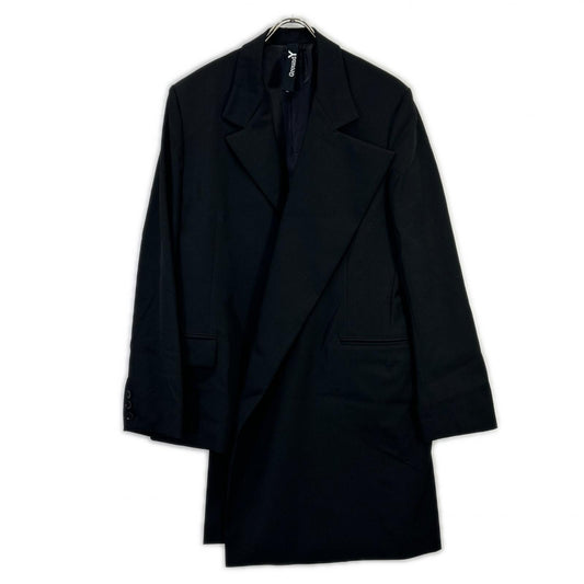Ground Y グラウンドワイ GPーJ01ー100 ブラック WOOL GABARDINE ASYMMETRICAL JACKET アシメントリージャケット ジャケット