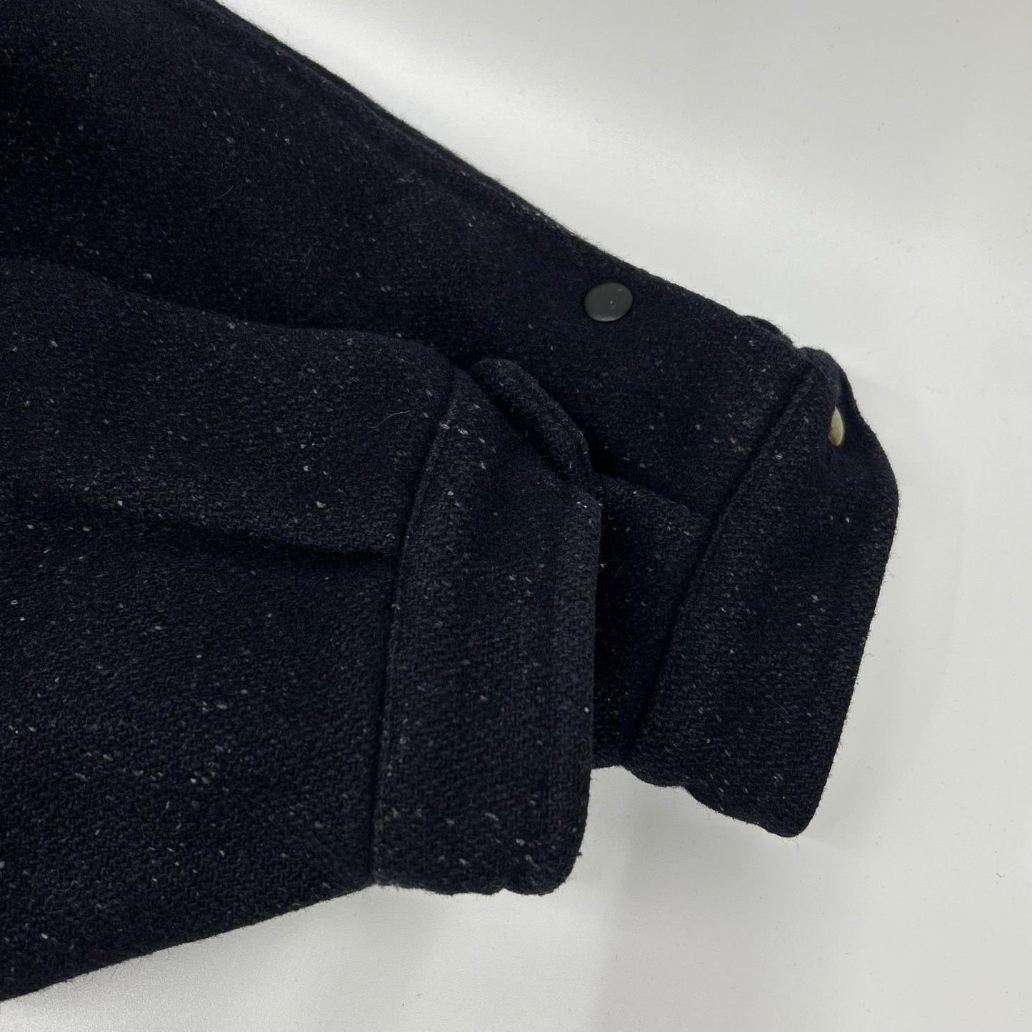 YvesSaintLaurent イヴサンローラン 90s ネイビー ウール 襟ボア ブルゾン ジャケット
