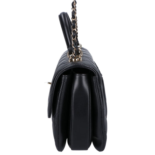CHANEL シャネル A69923 30番台 ブラック ラムスキン トレンディCC トップハンドル チェーンショルダーバッグ ショルダーバッグ