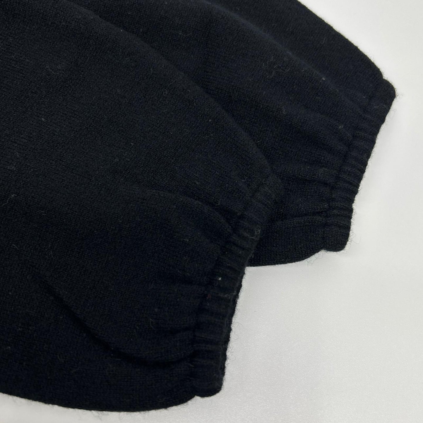 LOUIS VUITTON Black Cashmere Boat-Neck Knit Top