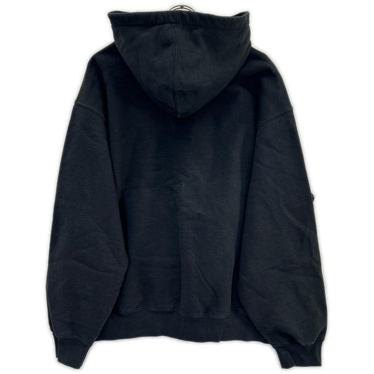 Supreme black Small Box Hooded Sweatshirt top