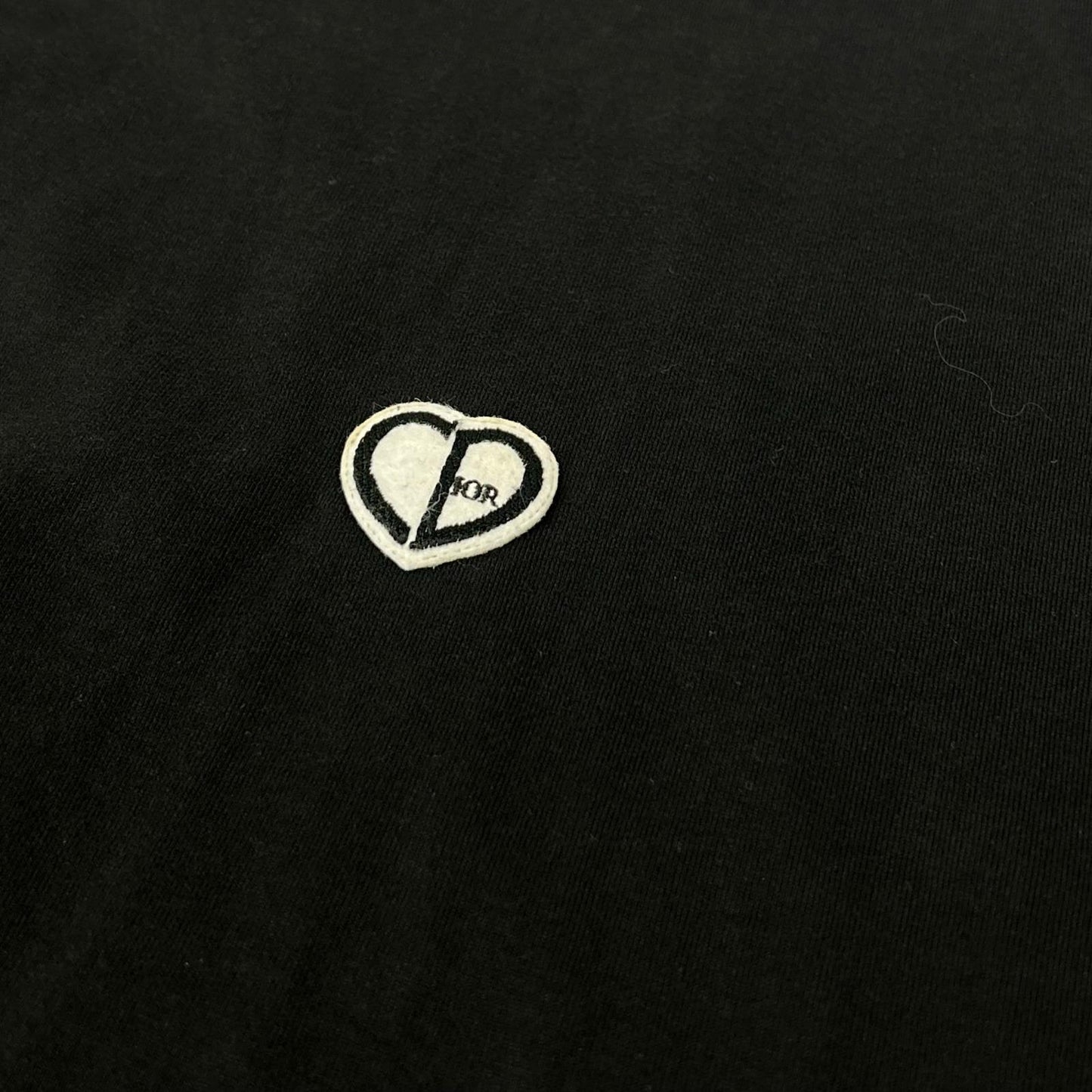 DIOR ディオール 213J685A0677 22SS ブラック CCD Heart ワッペン Tシャツ トップス