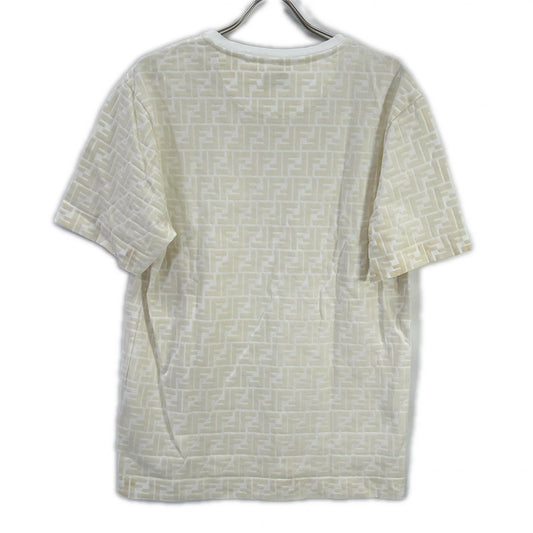 FENDI フェンディ FY0936 A7D5 ホワイト ズッカ総柄 Tシャツ トップス
