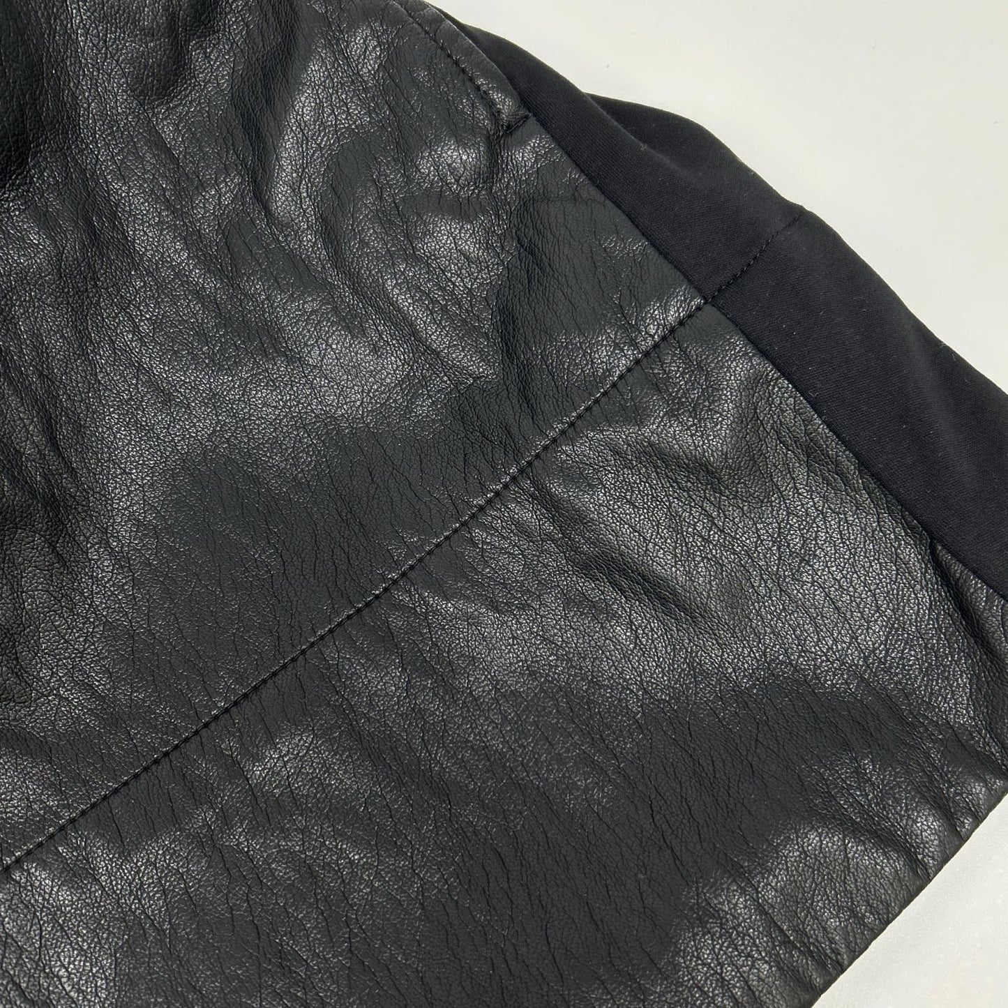 PRANK PROJECT プランクプロジェクト 31251315121 ブラック Front Leather Boxy V Neck Top トップス