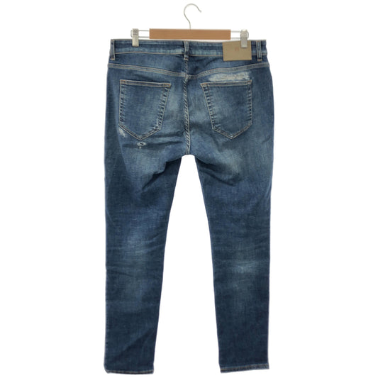 PT TORINO PT Torino C5KP05Z0 Indigo distressed denim pants bottoms