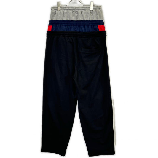 PROJECT G/R プロジェクトジーアール ブラック 3 LAYERED TRACK PANTS ボトムス