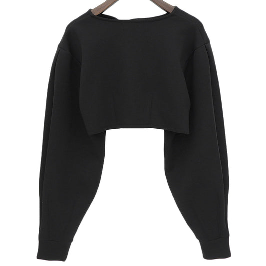 HeRIN.CYE ヘリン 美品 Feels round hem tops ボレロ トップス レディース 黒 ブラック FREE トップス