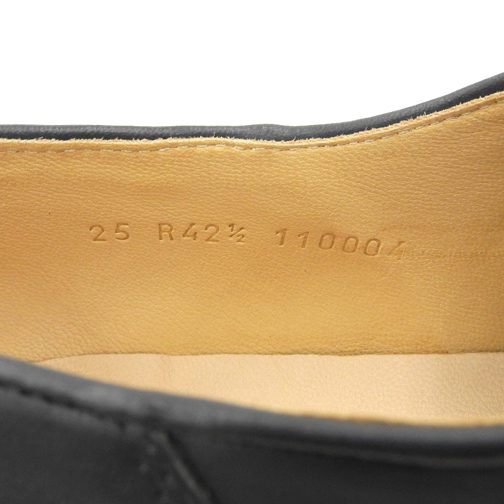 Paraboot パラブーツ 新品同様 LIS NOIR レザー ミカエル チロリアンシューズ シューズ メンズ ブラック 42 1/2 シューズ