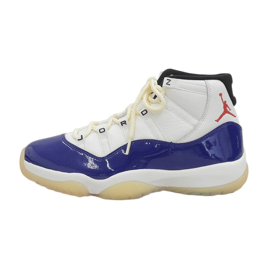 NIKE ナイキ 新品同様 11 RETRO Rare Air スニーカー シューズ メンズ ホワイト×ブルー 27.5cm IH0296-400 シューズ