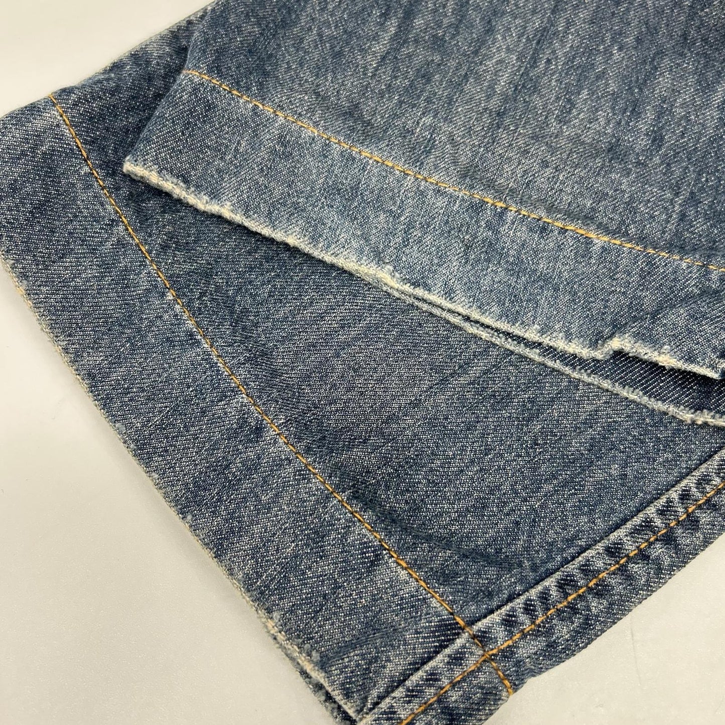 DOLCE&GABBANA ドルチェアンドガッバーナ G3EDCD G8388 インディゴ デニム タックプレート ストレートデニムパンツ ボトムス