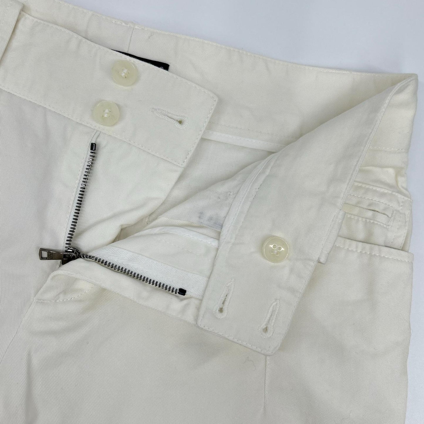 DOLCE&GABBANA ドルチェアンドガッバーナ G3PCTT ホワイト コットン ストレートパンツ ボトムス