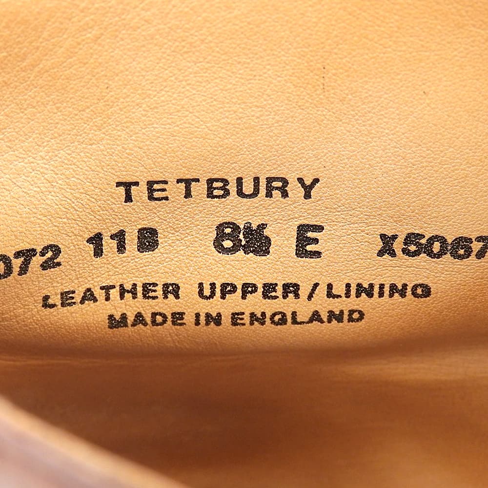 Crockett&Jones クロケット&ジョーンズ TERBURY 348ラスト シューズ メンズ カーフレザー ブラウン 8 1/2 5057-11B シューズ