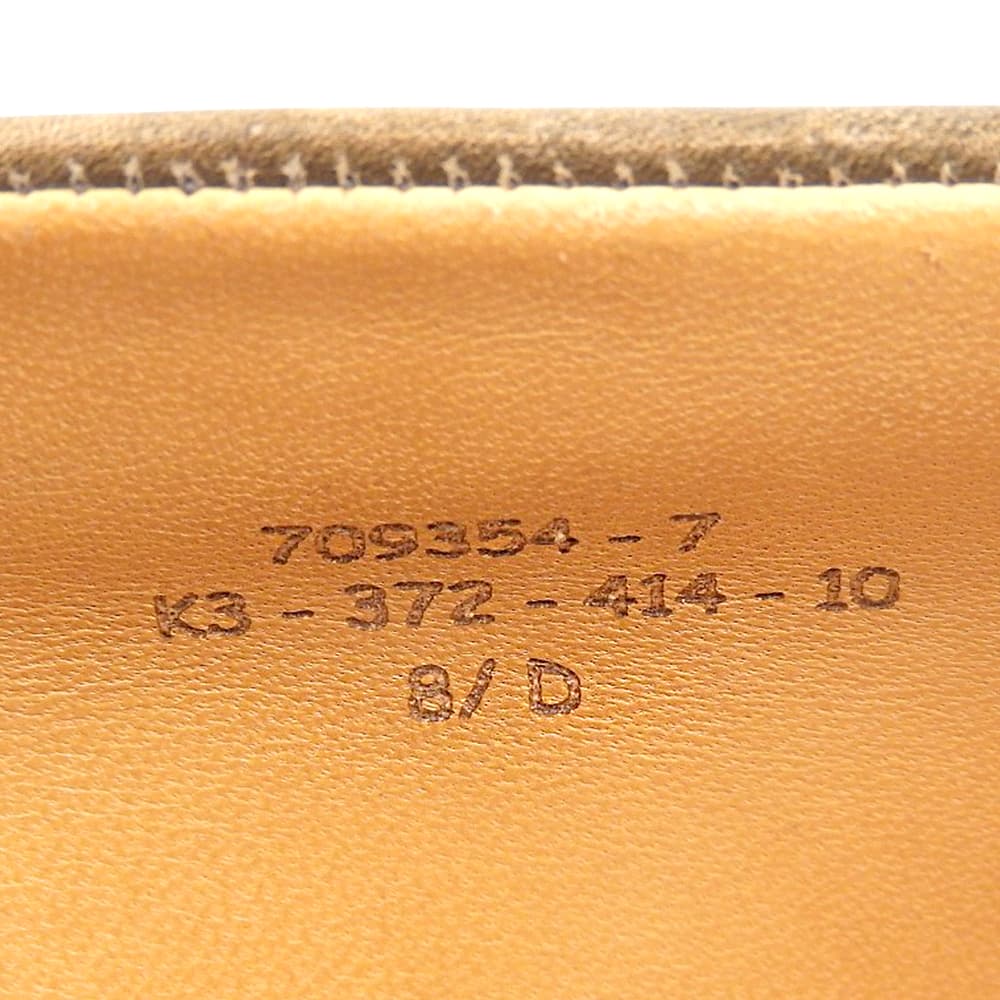 J.M. WESTON ジェイエムウエストン 美品 ボックスカーフ 10ラスト スクエアトゥ コインローファー シューズ メンズ ブラウン 8D 414 シューズ