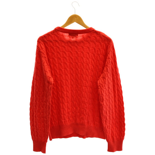 HICKEY FREEMAN ヒッキーフリーマン HNC1 レッド カシミヤ100 ニットセーター トップス