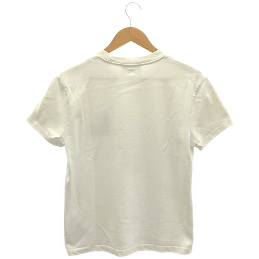 AMI PARIS アミパリス ホワイト ロゴ刺繍 Tシャツ トップス