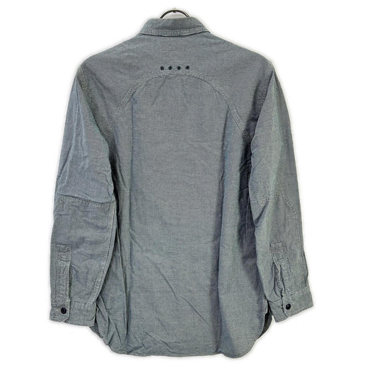 RRL ダブルアールエル ライトブルー インディゴ 千鳥格子 ハウンドトゥース 長袖 シャツ トップス