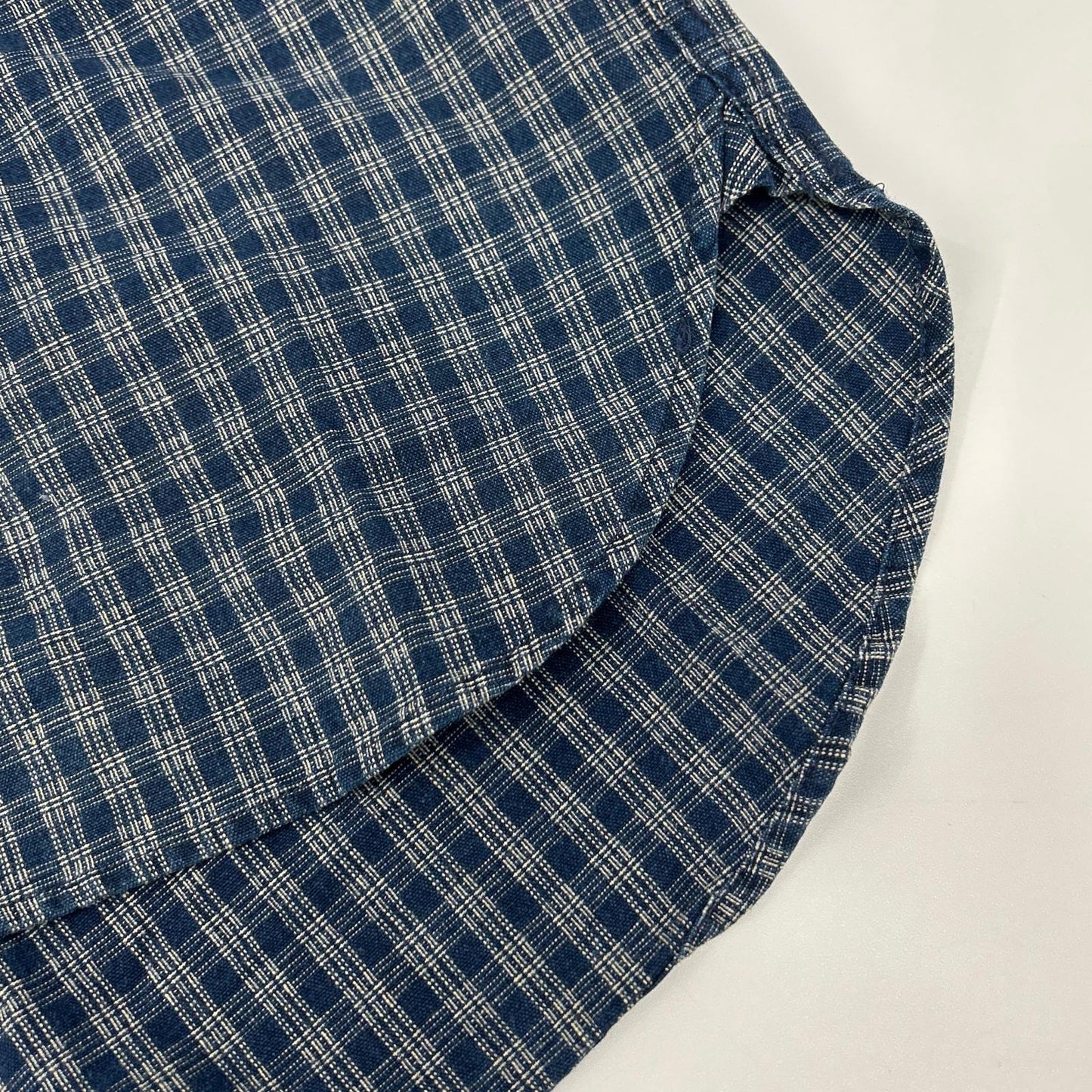 RRL ダブルアールエル ブルー 藍染 長袖 チェックシャツ トップス