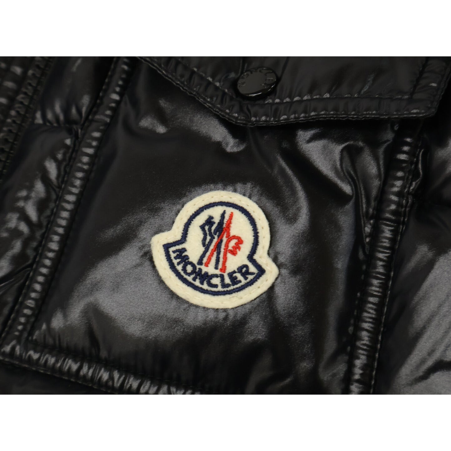 MONCLER 【Like new】BALABIO down vest with fur hood
