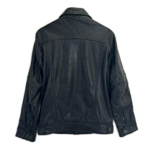 G-STAR RAW G-Star Raw Black VODAN 3D slim leather jacket jacket
