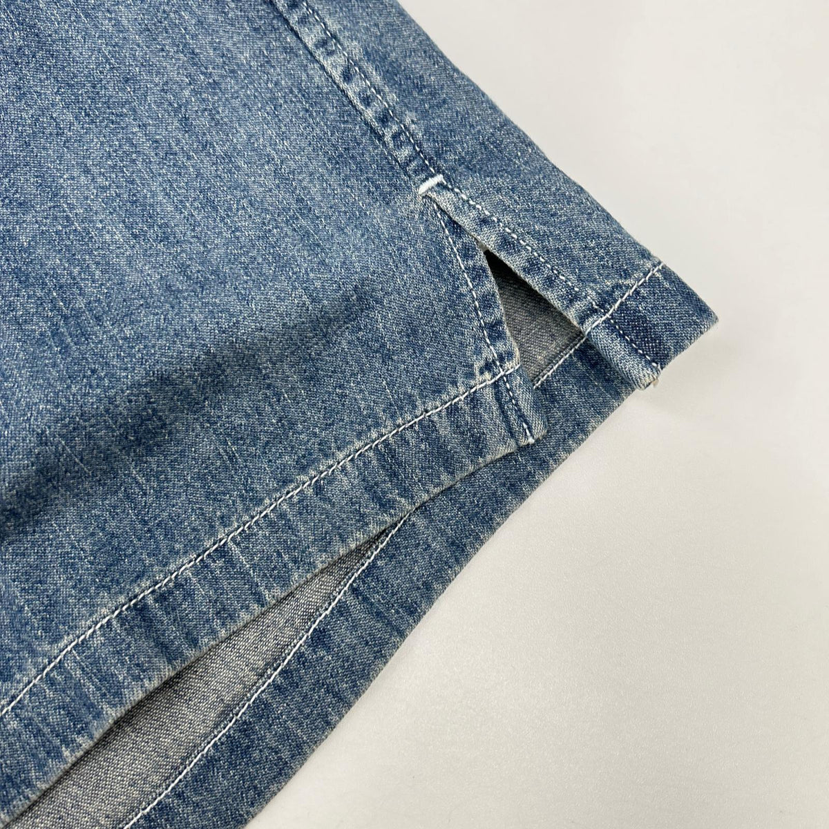 CELINE セリーヌ 【新品同様/国内正規】RC0D7208I ユニオンオーシャンウォッシュ デニム ショートスリーブシャツ トップス