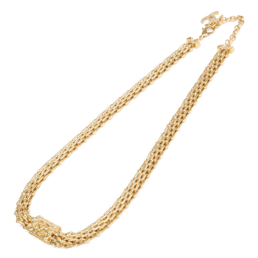 CHANEL シャネル 美品 ABB839 B23K マトラッセバッグモチーフ ココマーク チェーン ネックレス