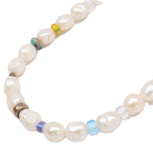 urjewelry ユアジュエリー 925 バロックパール マルチビーズ ネックレス