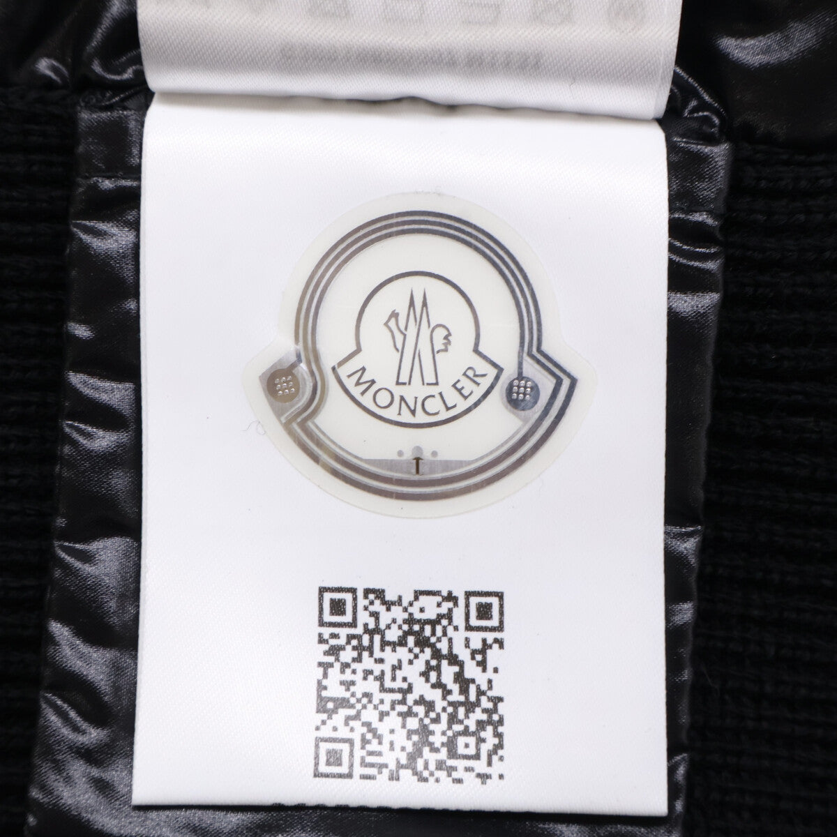 MONCLER Moncler Excellent condition CARDIGAN TRICOT down jacket with hood-logo knit panels
