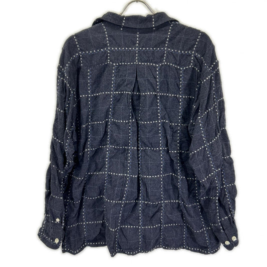 PSEUDOS シュードス 222PSE005 ネイビー OC PULLOVER SHIRT シャツ トップス