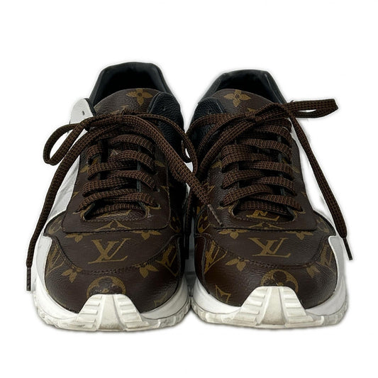 LOUIS VUITTON ルイヴィトン 【美品】1A3N7S ランアウェイ・ライン モノグラム・キャンバス スニーカー シューズ
