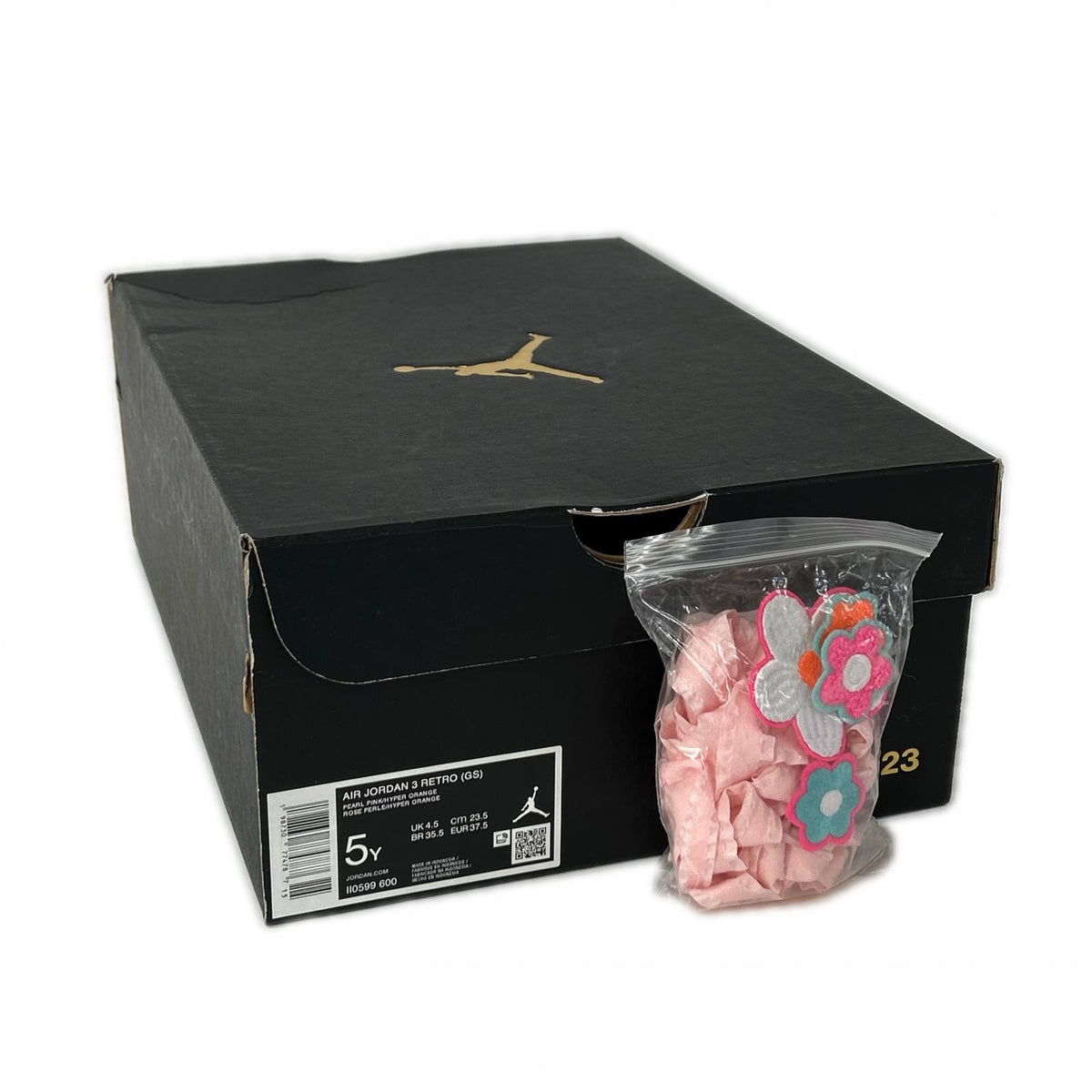NIKE ナイキ 【新品同様】II0599-600 GS Air Jordan 3 Retro Spring Flowers スニーカー シューズ
