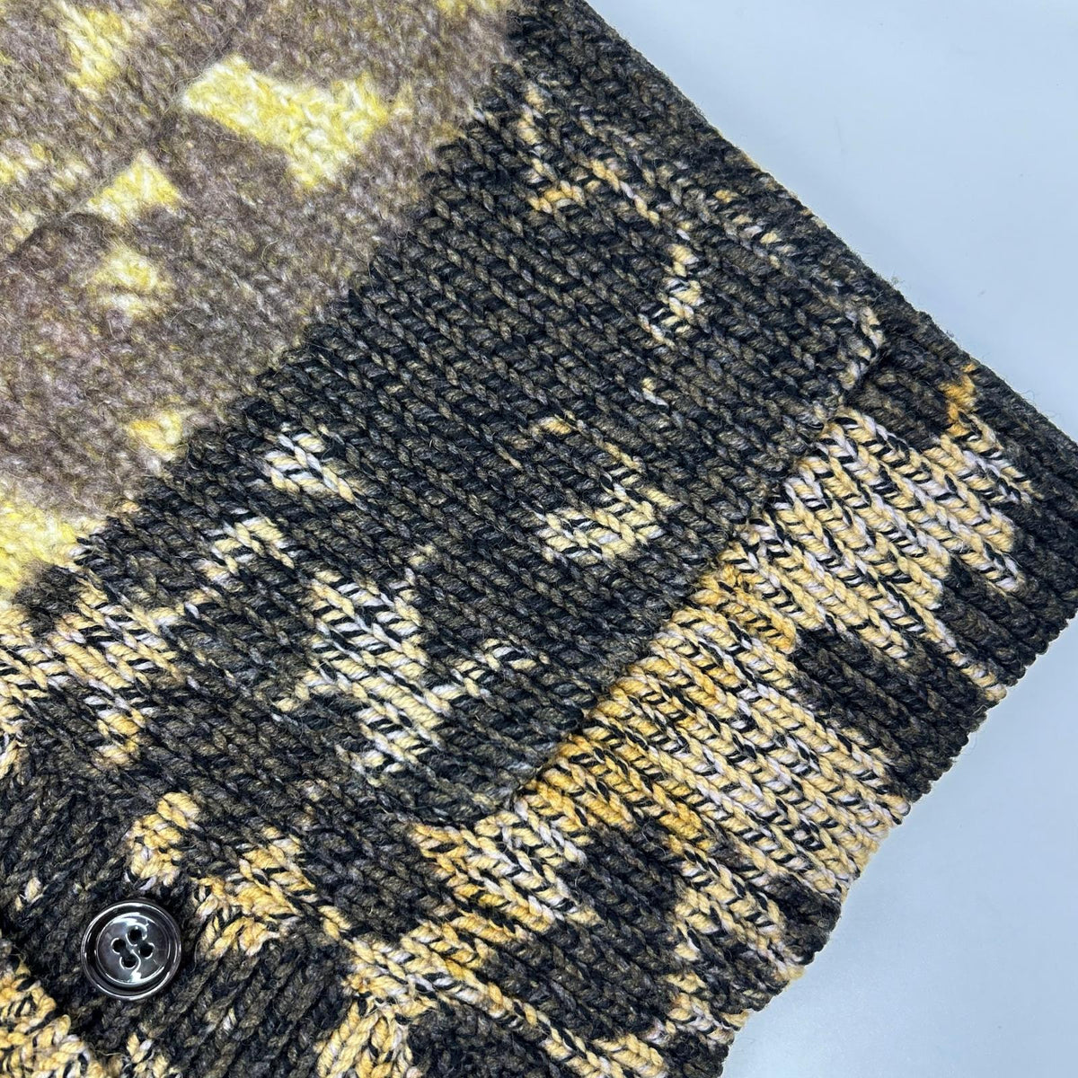 DRIES VAN NOTEN ドリスヴァンノッテン 23AW イエロー アルパカ×メリノウール フロール カーディガン トップス