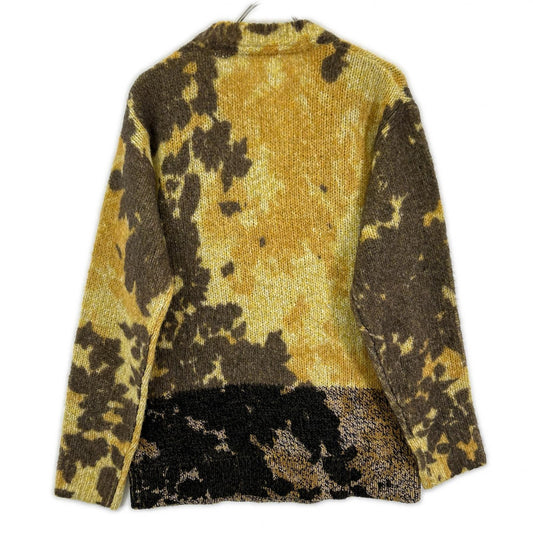DRIES VAN NOTEN ドリスヴァンノッテン 23AW イエロー アルパカ×メリノウール フロール カーディガン トップス