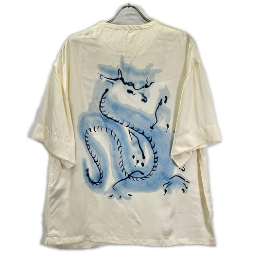 JIL SANDER 24SS white dragon-print top tops