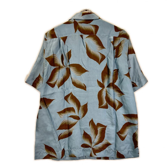DRIES VAN NOTEN ドリスヴァンノッテン 【美品/25SS】スチールプリント シルク100% オーバーサイズ 半袖シャツ トップス