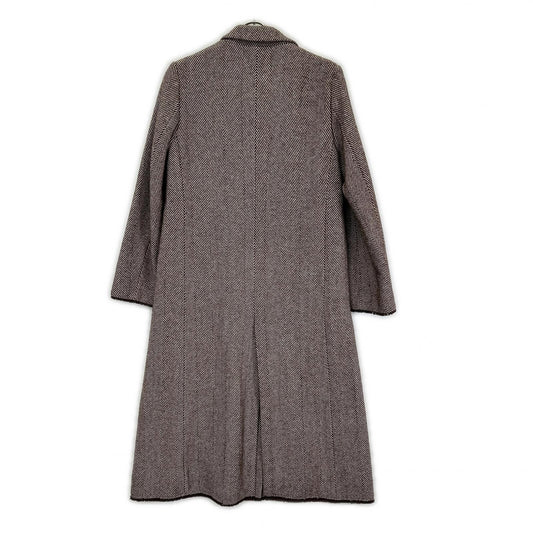 Plage プラージュ 18AW Brown Wool-Blend Herringbone Coat Coat