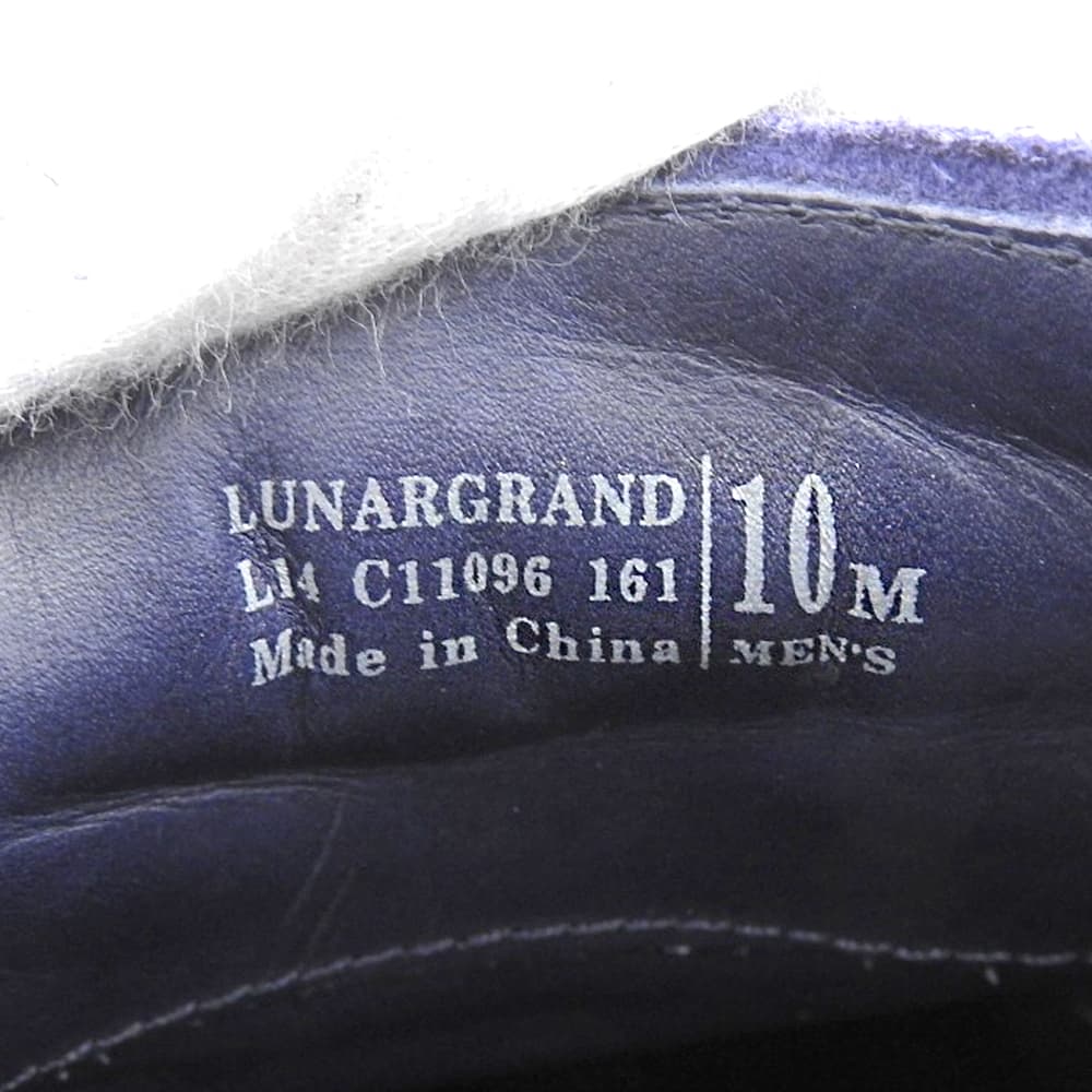 COLE HAAN コールハーン 美品 ルナグランド ウィングチップシューズ メンズ スエード ネイビー 10 C11096 シューズ