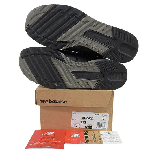 NEW BALANCE ニューバランス レザー スニーカー シューズ メンズ ブラック 28.5cm M1500BK UK製 シューズ