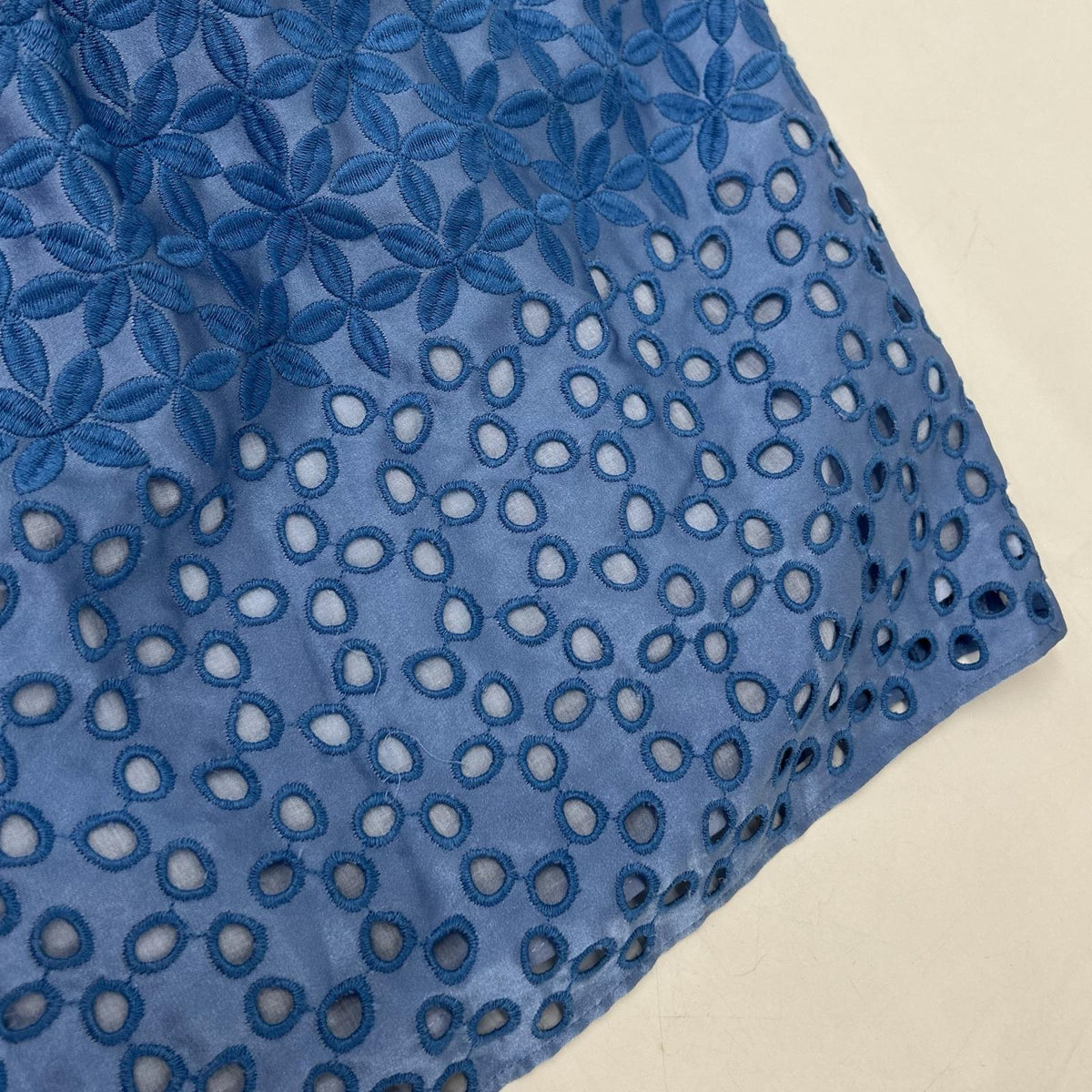 TOCCA トッカ 325074 ブルー系 フラワー刺繍 ノースリーブワンピース ワンピース