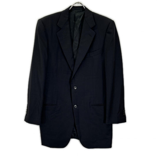 Ermenegildo Zegna エルメネジルドゼニア クチュール ブラック ストライプ ウール ジャケット、パンツ トロフェオ 2Pスーツ スーツ セットアップ