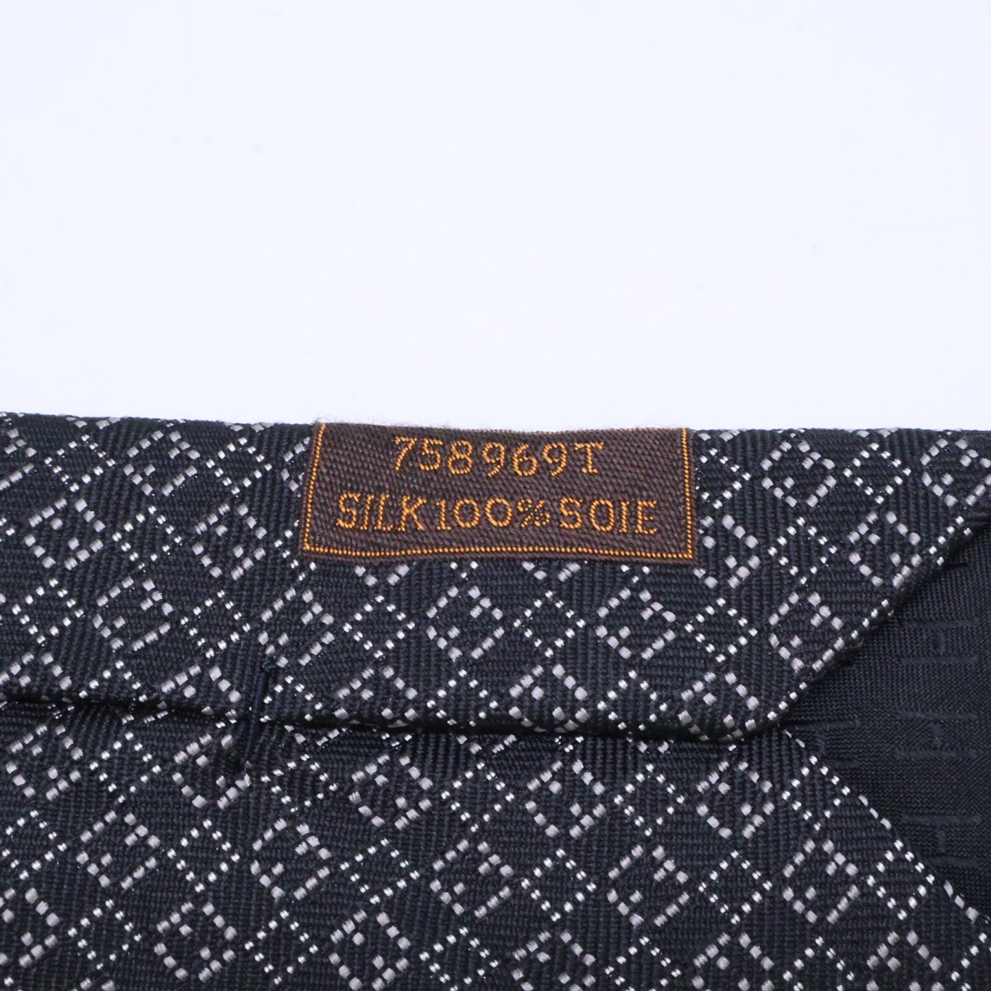 HERMES エルメス 【美品】758969T 総柄 シルク ネクタイ