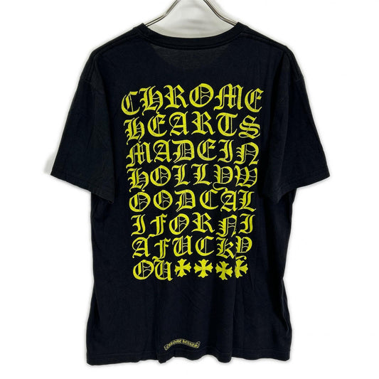 Chrome hearts クロムハーツ ブラック バックプリント 半袖Tシャツ トップス