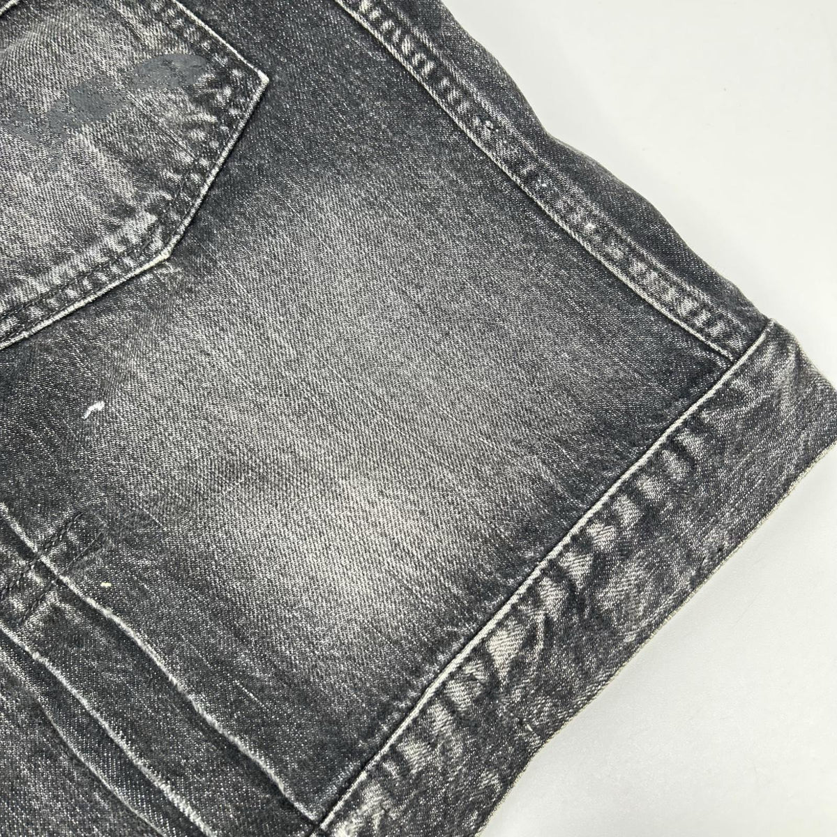 EVISU Evisu 2ESEJM5DJ6003XXDN black seagull-print regular-fit denim trucker jacket jacket