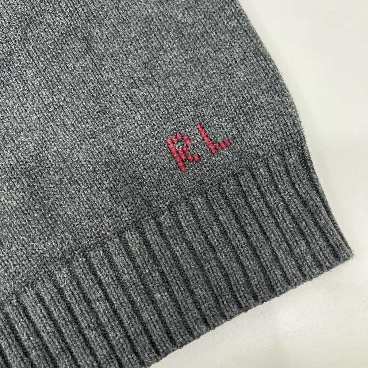 POLObyRalphLauren ポロラルフローレン グレー ポロベアー コットン 長袖ニット トップス