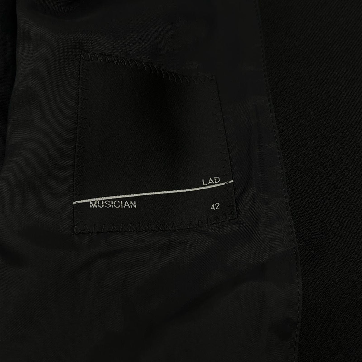 LAD MUSICIAN ラッドミュージシャン 2223-305 ブラック 23AW ポリエステル ダブルブレストテーラードジャケット ジャケット