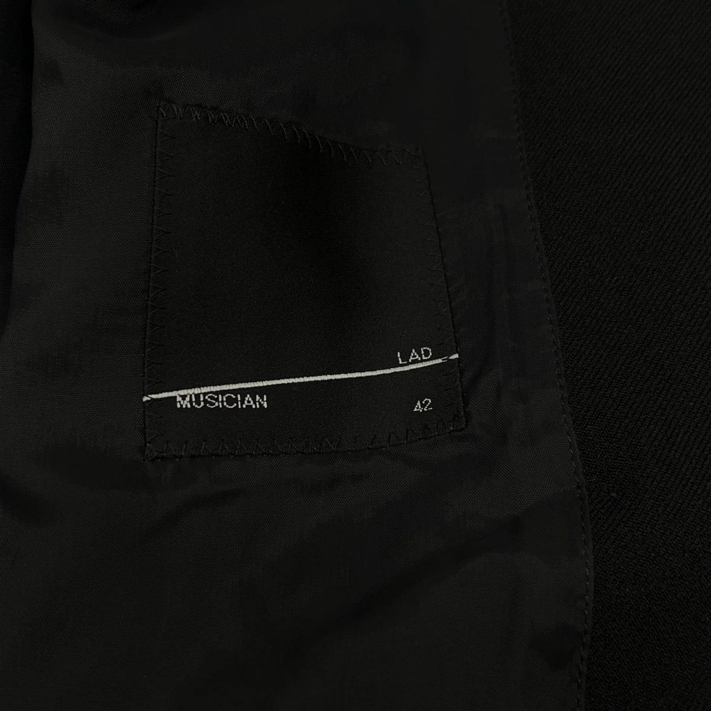 LAD MUSICIAN ラッドミュージシャン 2223-305 ブラック 23AW ポリエステル ダブルブレストテーラードジャケット ジャケット