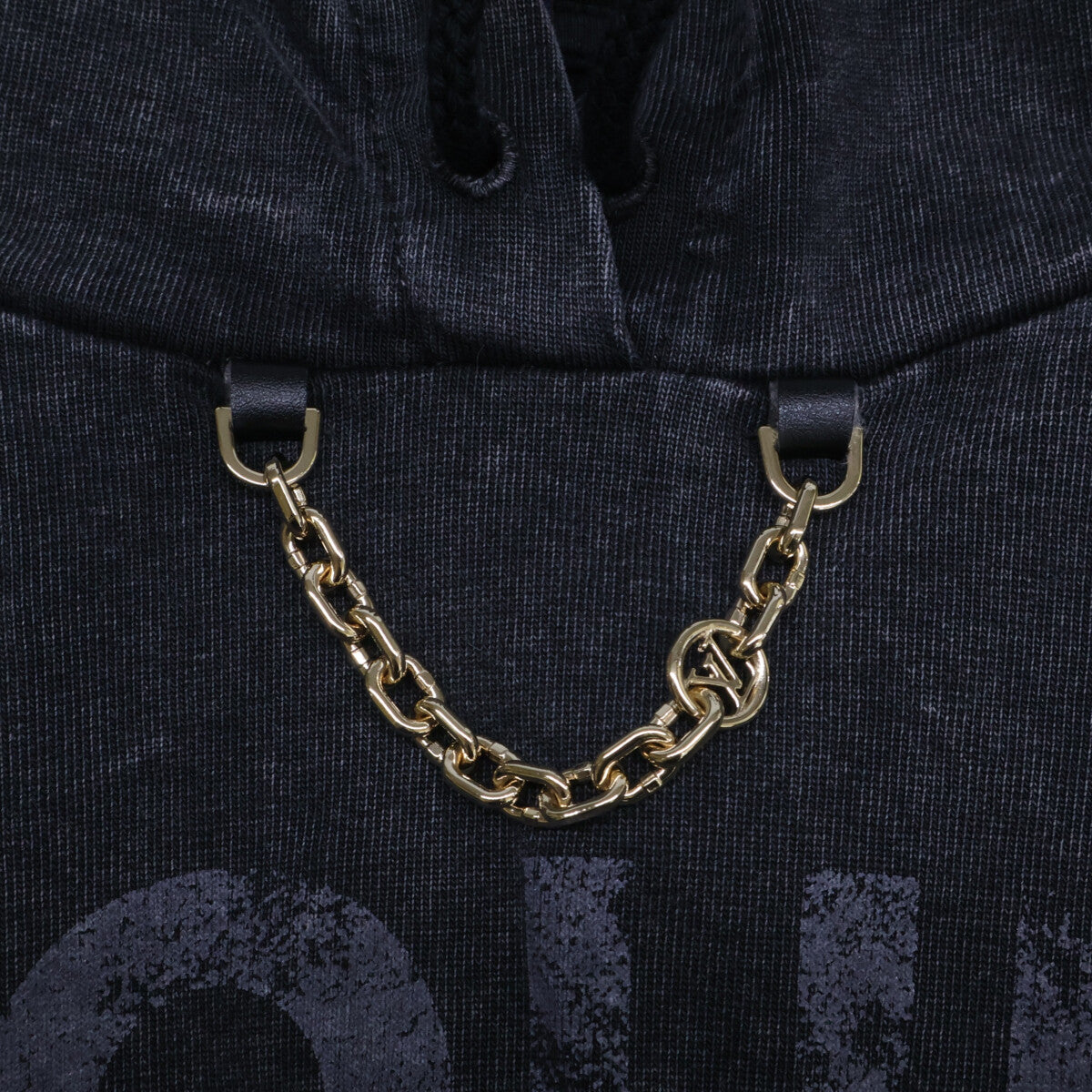 LOUIS VUITTON 【Excellent condition/Made in 2024】RW242WW GPV FRST01 vintage-effect pullover hoodie top