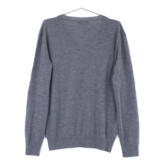 PRADA 【Excellent condition/Domestic authorized/Made in 2024】P24Q1U cashmere V-neck long-sleeve knit sweater top