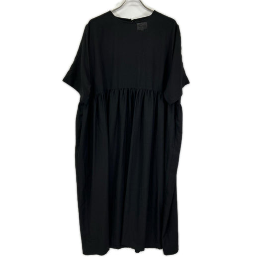 foufou Foufou FF251OP14 25SS Black Dolman-Sleeve Gathered Dress Dress