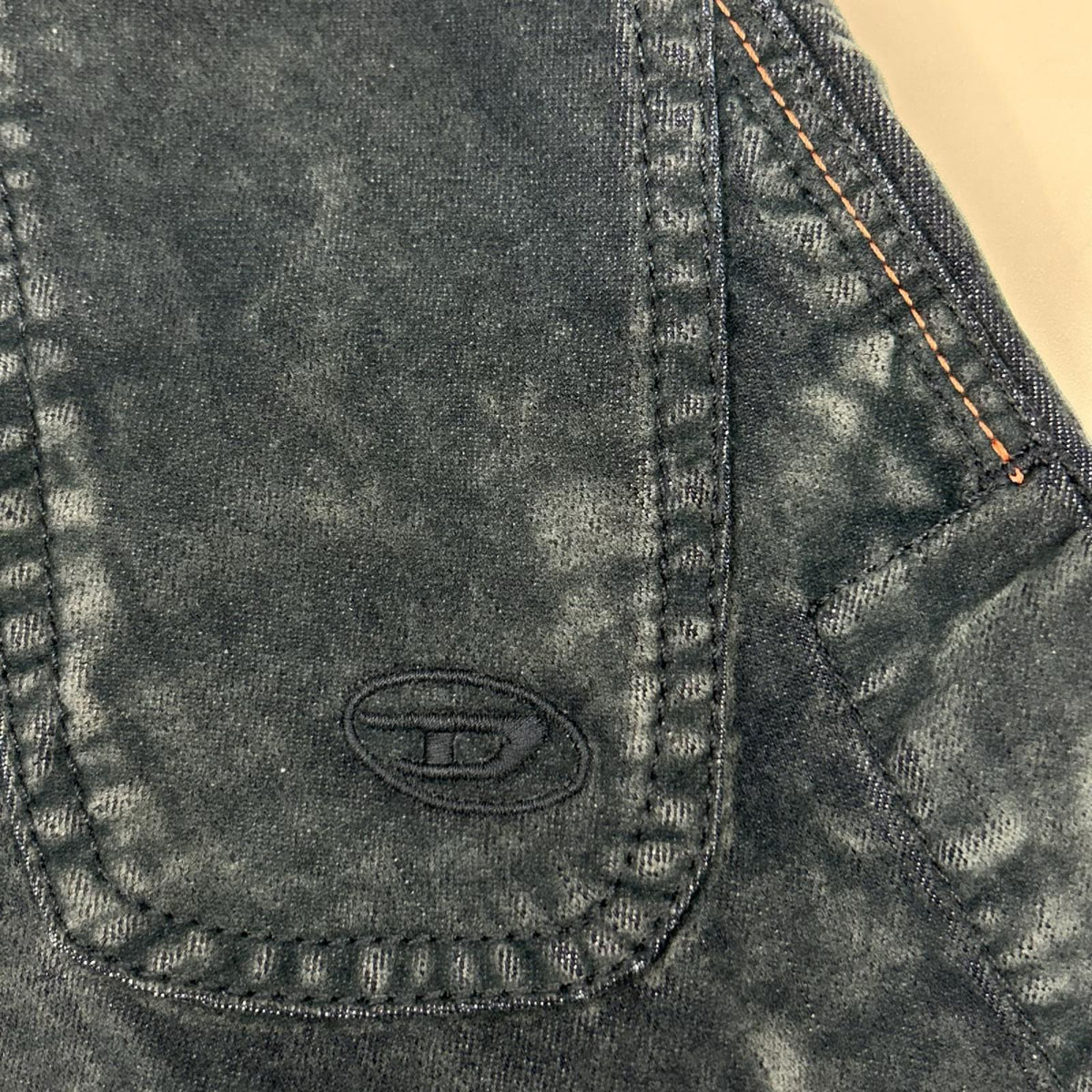 DIESEL ディーゼル デニムブルー OICVY ベルベット マキシスカート スカート