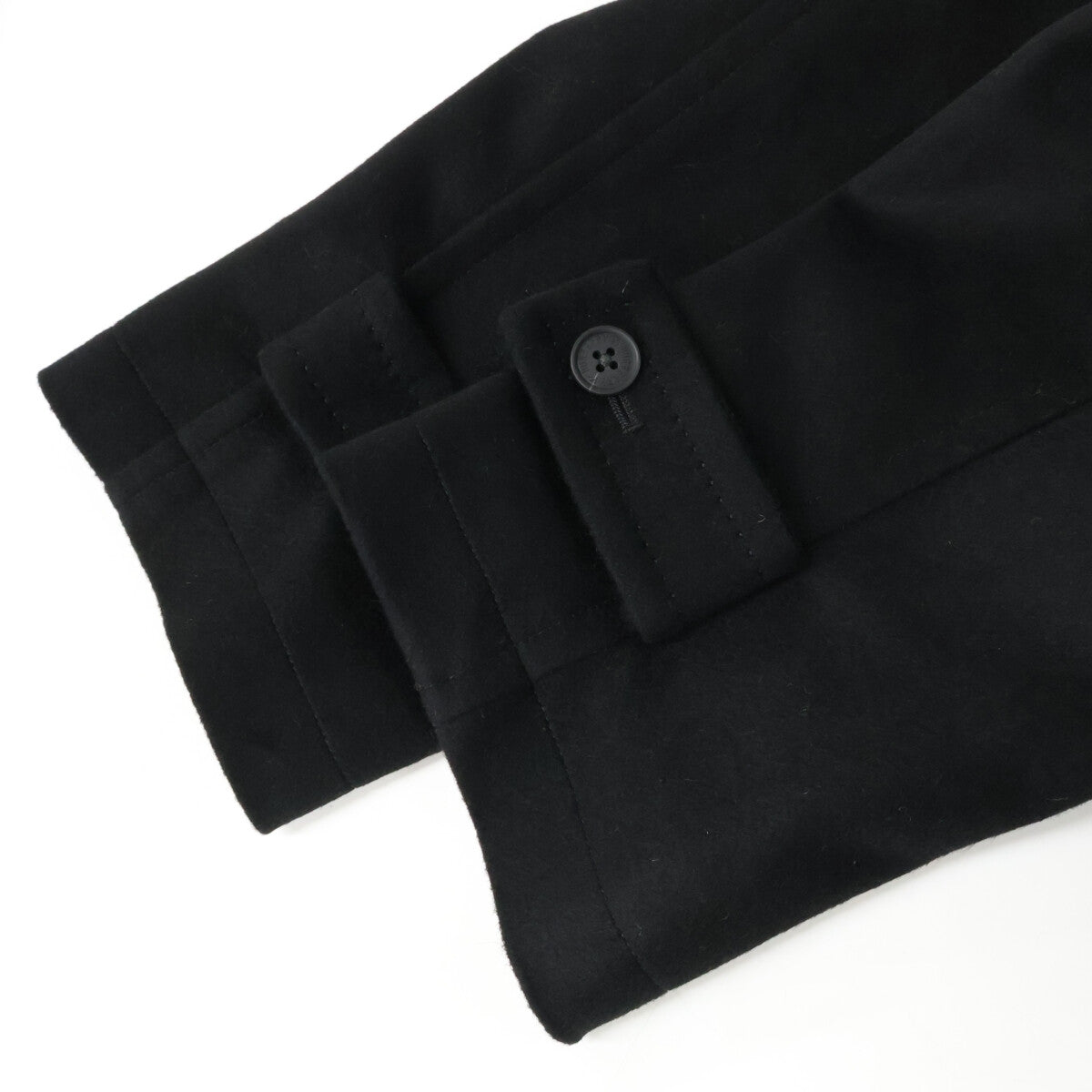 Burberry Black Label バーバリーブラックレーベル ブラック 羊毛×アンゴラ ステンカラーコート コート